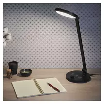 Emos Charles LED asztali lámpa fekete 7,6W 550lm CCT IP20 Z7628B