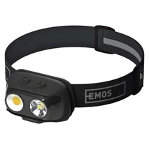 Emos LED fejlámpa tölthető fekete 500lm 120° IP44 P3542