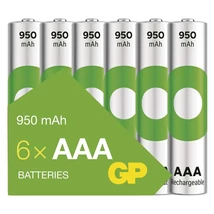 GP ReCyko NiMH Akkumulátor tölthető elem HR03 (AAA) 950mAh 6db B2511V