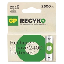 GP ReCyko NiMH Akkumulátor tölthető elem HR6 (AA) 2600mAh 2db B25272
