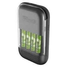 GP Akkumulátor töltő Charge 10 ultra gyors akkumulátortöltő és készlet AA 4 db + S491 B56499