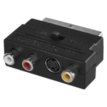 EMOS Átalakító SCART – 3×CINCH+SVHS K9304