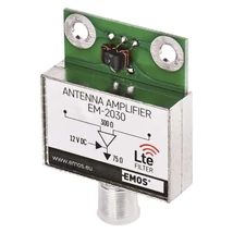 EMOS Antenna előerősítő 30dB 5–260 MHz, 470–790 MHz VHF/UHF J5803