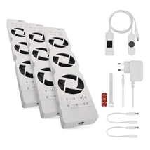 EMOS Ventilátor a radiátor alatt TRIO, fehér 36 m³/h minden ventilátorra P56PR3