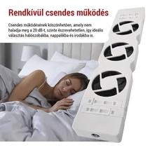 EMOS Ventilátor a radiátor alatt TRIO, fehér 36 m³/h minden ventilátorra P56PR3