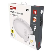 Gosmart Okos LED mennyezeti lámpatest GoSmart kör alakú 45W 2700Lm CCT dimmelhető, WiFi ZM5192