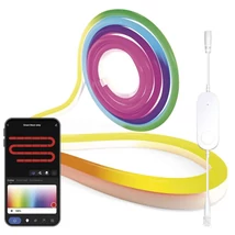 EMOS GoSmart Rugalmas LED szalag NEON fehér, 3 m, 24 W, RGBIC dimmelhető, WiFi ZPW313I