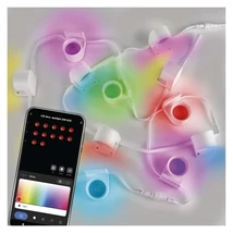 EMOS GoSmart RGBIC+CCT LED szalag 255 cm-es lánc, 12 rész, 7W, dimmelhető, WiFi, iOS, Android ZIW15CR