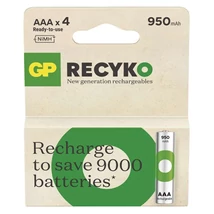 GP ReCyko NiMH Akkumulátor tölthető elem HR03 (AAA) 950mAh 4db B25114