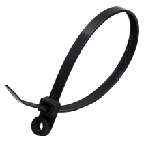 Tracon csavarozható kábelkötegelő, gyorskötöző 160x4,8 mm fekete 160-CS