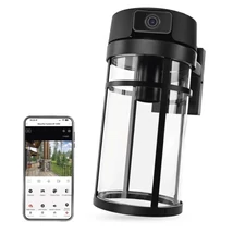 Emos GoSmart Wifis kültéri forgatható kamera IP-1300 LANTERN E27 foglalattal, fekete H4074