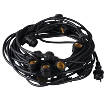 Kanlux GRL kül és beltéri fényfüzér 15db E27 15m IP44 230V H07RN-F 35758