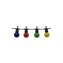 Optonica sorolható kültéri fényfüzér 20db színes led izzóval 13m IP65 OT5092