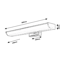 Rábalux Evron LED fürdőszobai lámpa króm 13,5W 1080lm 4000K IP44 5064
