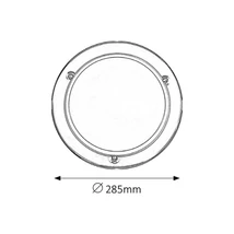 R.5113 Ufo menny.D29 E27 60W króm opál