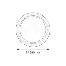 R.5131 Ufo menny.D38 E27 2x60W fehér opál