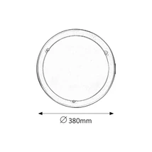 R.5151 Ufo menny.D38 E27 2x60W króm szatin