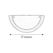 Rábalux Ufo fali lámpa szatin króm IP20 5181
