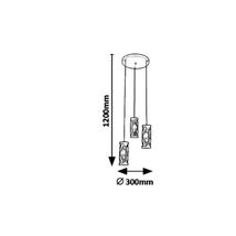 Rábalux Oberon függeszték barna IP20 5339