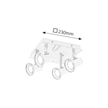 Rábalux Steve LED fürdőszobai lámpa fehér 18W 1720lm 4000K IP44 5500