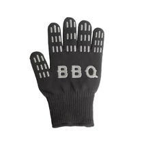 Hőálló grill kesztyű fekete max. 250°C XL 56293