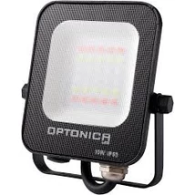 Optonica LED RGB SMD 10W 900Lm 90lm/W reflektor fényvető fekete testtel távirányítóval RGB IP65 5754