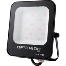 Optonica LED RGB SMD 30W 2700Lm 90lm/W reflektor fényvető távirányítóval fekete testtel RGB IP65 5755