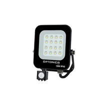 Optonica LED reflektor mozgásérzékelővel fekete 10W 900lm 2700K meleg fehér IP65 5773