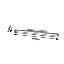 Rábalux Paula fali lámpa króm IP20 6750