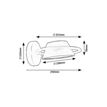 Rábalux Odiss fali LED lámpa 6W 400lm 3000K fekete 71048