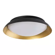 Rábalux Hafsa mennyezeti LED lámpa 24W 1250lm 3000K D40cm fekete/arany mennyezeti lámpa 71187