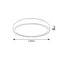 Rábalux Samira mennyezeti beépíthető lámpa 18W 1400lm 4000K fehér kerek IP44 71257
