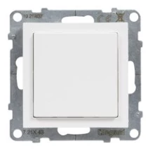 Legrand Suno vakfedél Program Mosaic adapterrel, fehér keret nélkül 721143