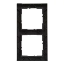 Legrand Suno 2-es keret fekete vízszintes és függőleges 721522
