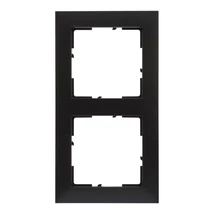 Legrand Suno 2-es keret fekete vízszintes és függőleges 721522