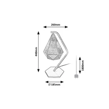 Rábalux Norah asztali lámpa 1xE14 kék 74200