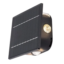 Rábalux Emmen LED kültéri napelemes lámpa 0,5W 50lm CCT fekete IP54 77034