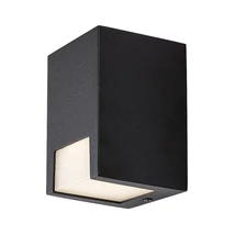 Rábalux Cernon kültéri fali lámpa GU10 fekete IP44 77054