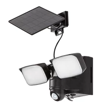 Rábalux Leszno LED kültéri napelemes lámpa 10W 800lm 4000K fekete IP54 77091
