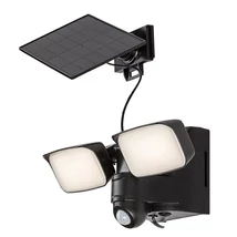 Rábalux Leszno LED kültéri napelemes lámpa 10W 800lm 4000K fekete IP54 77091