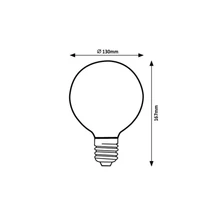 Rábalux LED izzó filament E27 G125 3W 30lm 1800K 79027