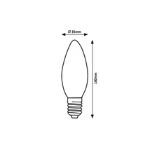 Rábalux LED izzó filament E14 C37 4W 500lm 2700K meleg fehér 79046