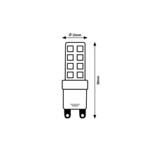 Rábalux LED izzó G9 4W 350lm 2700K meleg fehér 79062