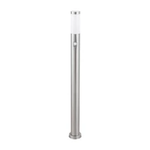 Rábalux Inox torch kültéri állólámpa mozgásérzékelővel szatin króm IP44 8268