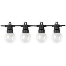 Optonica napelemes szolár LED fényfüzér 10m 20db LED 128lm 2700K IP65 9093