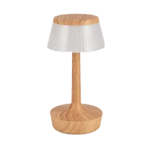 Elmark Ryan LED asztali lámpa 2W 100lm 3000k meleg fehér fehér/fa IP40 955RYAN1T