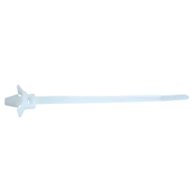 Tracon benyomótüskés kábelkötegelő, gyorskötöző fehér 130×4,8 mm BK-130