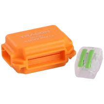 Tracon vízálló műanyag doboz vezeték összekötőhöz 41x28x19mm narancssárga IPX8 BOXW1