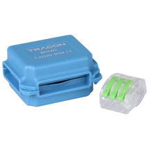 Tracon vízálló műanyag doboz vezeték összekötőhöz 45x37x24mm kék IPX8 BOXW2