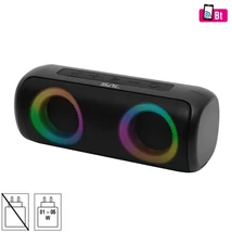 SAL BT2000 boombox, 2x10W, MP3 zenelejátszó, Bluetooth, mélysugárzó, basszus, RGB LED fényjáték, beépített akkumulátor, IPX5 BT2000